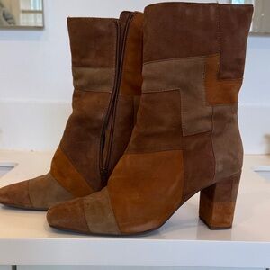 Seychelles Multi-Tone 3” Suede Heeled Boots